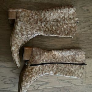 Animal print boots
